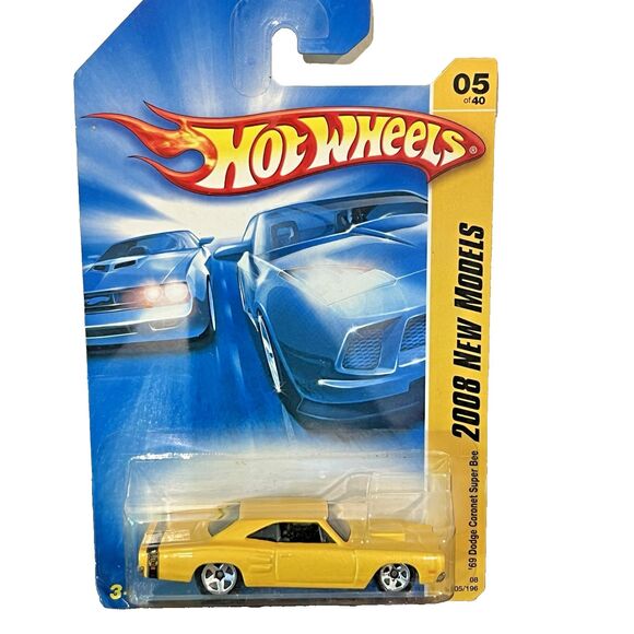 Hot Wheels Other - 2008 Hot Wheels #5 New Models 5/40 ‘69 DODGE CORONET SUPER BEE Yellow Variation